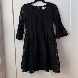 Girls Black lace dress